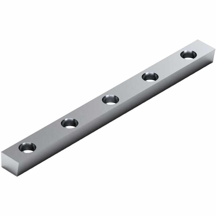 V-guide for lateral retention of Roller Guide Rails