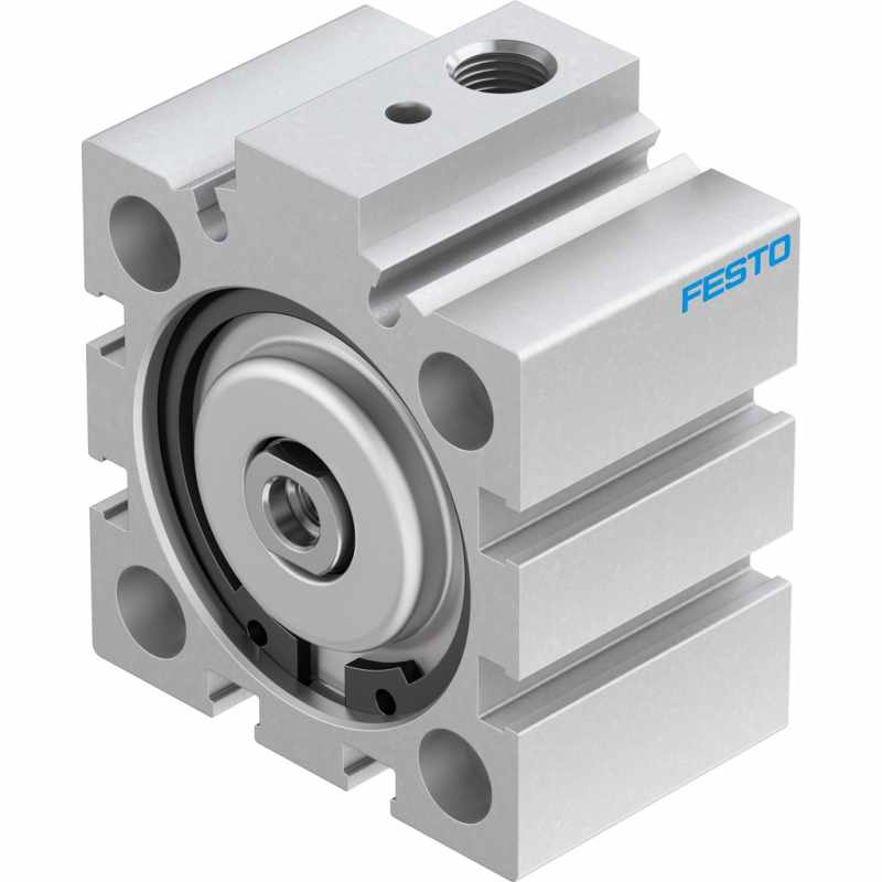 Compact pneumatic cylinders, short-stroke and flat cylinders