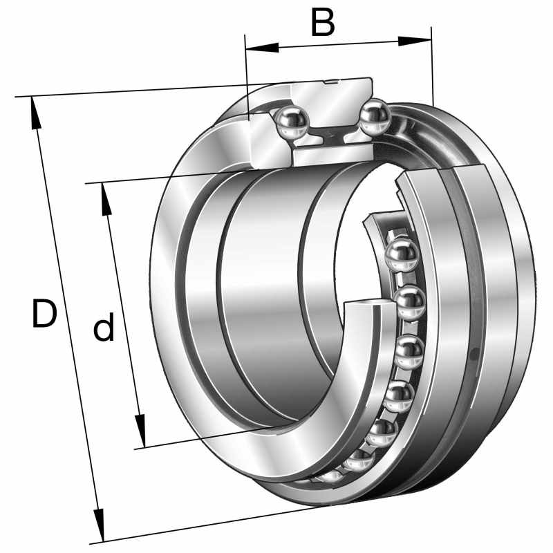 Axial angular contact ball bearings