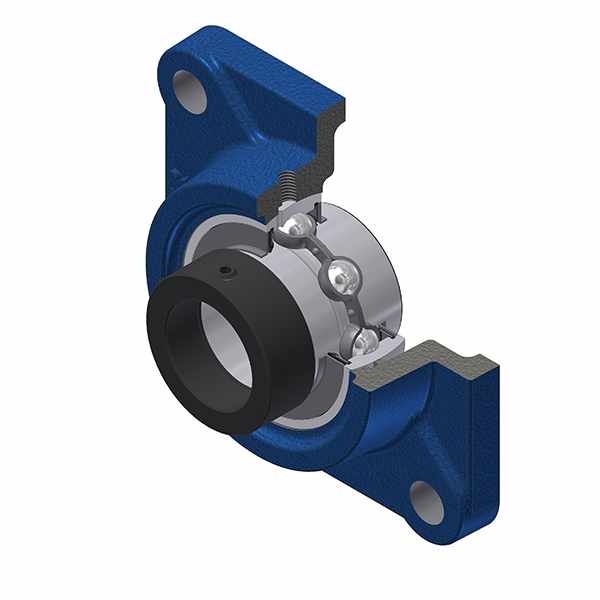 Cast housed bearing - 4 bolts