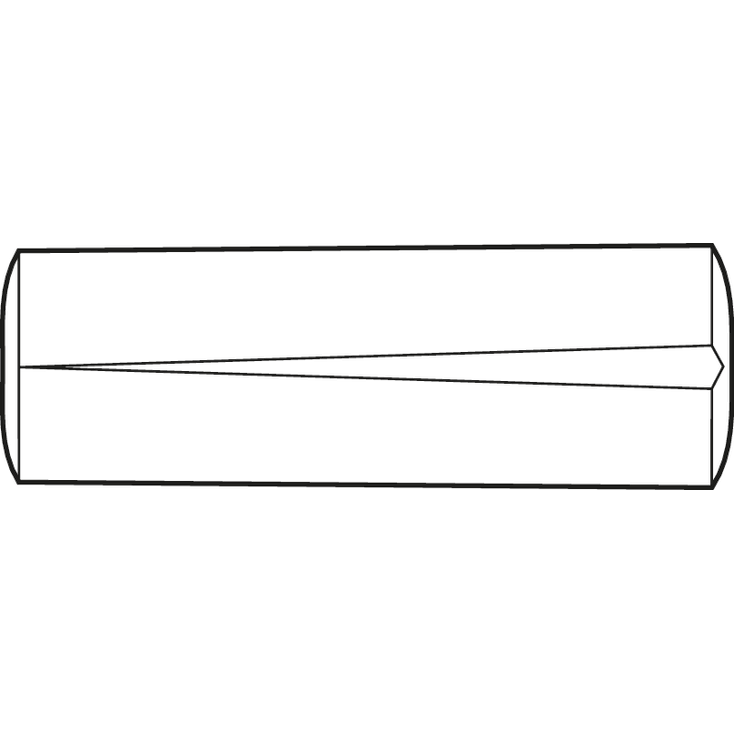 Grooved taper pin