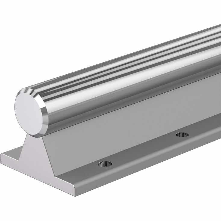 Steel shafts with shaft support rails
